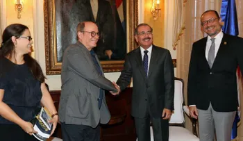 Silvio Rodríguez visita al presidente Medina