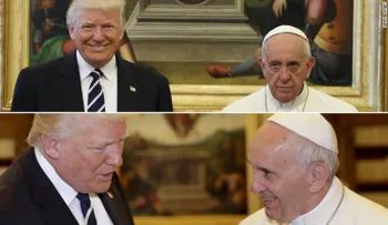 La visita de Trump al papa Francisco en 2 fotos: ¿basta una sola imagen para entender?