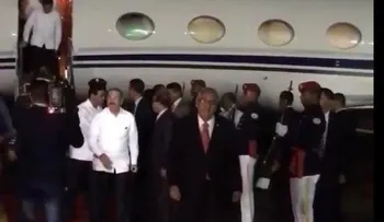 Presidente Medina regresa al país desde Cuba