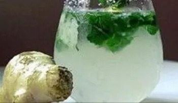 Un vientre totalmente plano: con jengibre, menta, limón y pepino 