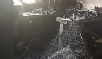 Incendio calcina apartaestudio en la avenida Lope de Vega