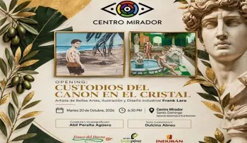 Frank Lara inaugura exposición «Custodios del canon en el cristal» en el Centro Cultural Mirador