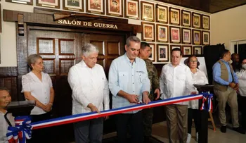 Presidente Abinader reinaugura el Salón de Guerra segunda Brigada de Infantería, mayor general Guarionex Estrella Sadhalá