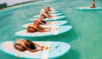 SUP Yoga: la nueva versión que llega desde California