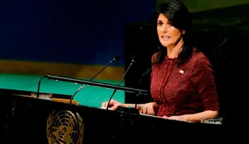 La embajadora de EE.UU. ante la ONU, Nikki Haley, acusa a Rusia de ayudar a Corea del Norte a evadir sanciones