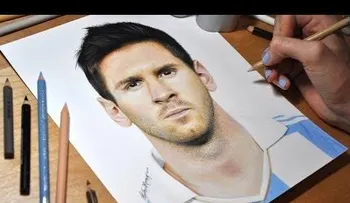Video: Un Messi de impresión hecho a lápiz