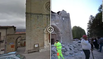 Antes y después en Italia: fotos que revelan la devastación por el terremoto