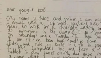 Niña de 7 años le pidió un trabajo a Google y recibió una respuesta del director ejecutivo