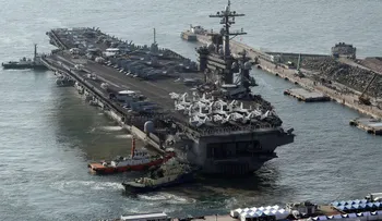 Tensión en la península coreana: llegó el portaaviones USS Carl Vinson para realizar entrenamientos en la zona