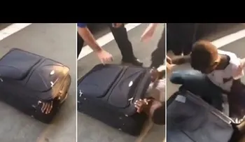 Un hombre intentó ingresar a Suiza dentro de una maleta (VIDEO)