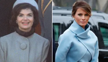 Melania Trump se inspira en Jackie Kennedy con un traje Ralph Lauren