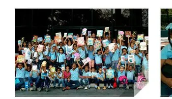 Estudiantes reciben libros de la Biblioteca Infantil y Juvenil República Dominicana