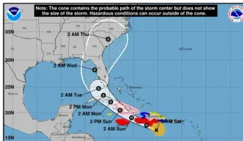 El huracán Elsa se acerca a RD y Haití, a 75 millas por hora. Vientos se sienten en región sur dominicana