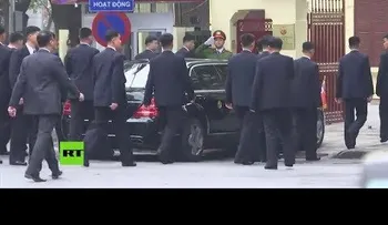 El video viral de la maratónica carrera del traductor de Kim Jong-Un a su llegada a Vietnam