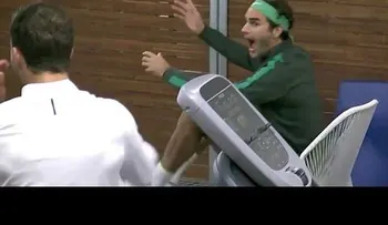 Federer se vuelve loco por María Sharápova