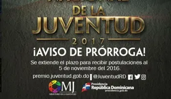 Ministerio de la Juventud extiende plazo para inscripciones del Premio Nacional 2017