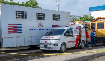 Hallan cuerpo sin vida en camión de la DGM en su sede principal