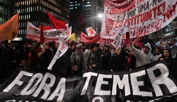 Miles de brasileños salieron a las calles para exigir la renuncia de Michel Temer