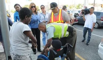 41 niños pedigüeños rescatado por la Procuraduría de calles del DN