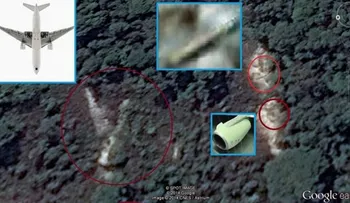 Video, fotos: Un ruso dice haber hallado avión del vuelo de Malaysia en Google Earth  