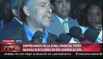 Empresarios de SDE piden nuevos comicios en esa demarcación