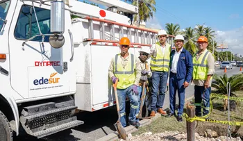 Edesur inicia última etapa de iluminación del malecón de Santo Domingo