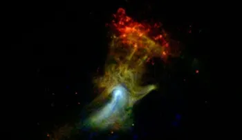La NASA descubre una mano de Dios en el espacio profundo