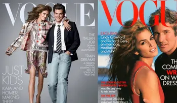 Los hijos de Cindy Crawford y Richard Gere recrean su histórica portada de Vogue 34 años después