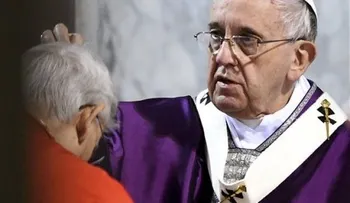 El Papa participa en procesión del Miércoles de Ceniza 