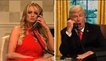Stormy Daniels hace bromas a costa de Trump en "Saturday Night Live"