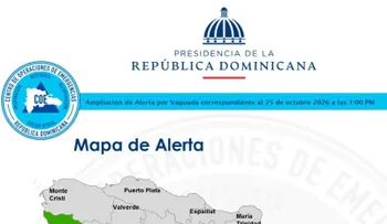 COE eleva a 16 las provincias en alerta por los efectos de una vaguada