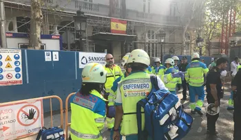 España: accidente en las obras del Hotel Ritz por el derrumbe de un andamio