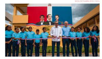 Abinader inaugura liceo de 24 aulas en Bonao, beneficiará a más de 800 estudiantes