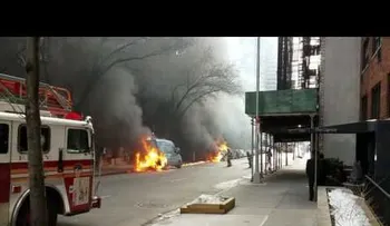 Incendio en varios vehículos en down town Manhattan provoca pánico  