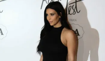 Kim Kardashian posó sin maquillaje