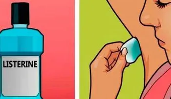 Solo pasa un algodón untado de Listerine en las axilas bajos los brazos, y lo que pasará te dejará sorprendido..Es increíble