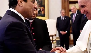 Presidente egipcio se reúne con el papa Francisco 