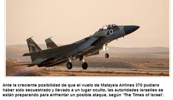 Creen Israel se prepara enfrentar posible ataque por avión desaparecido