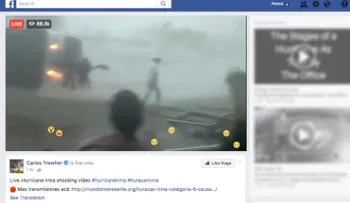No te dejes engañar: videos falsos del huracán Irma se han vuelto virales en Facebook