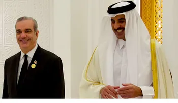 Presidente Abinader sostiene importante reunión con emir de Qatar