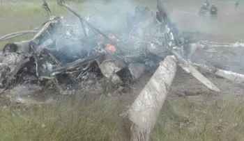  Siete muertos y un herido al desplomarse helicóptero militar en México 