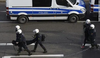 Cientos de detenidos durante una protesta en Alemania