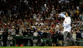 Pedro Martínez, Garciaparra y Clemens al Salón de Medias Rojas 