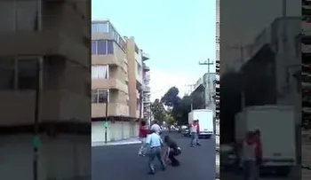 Desplome de un edificio durante el terremoto en México genera pánico