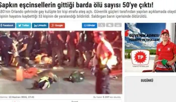 "50 pervertidos asesinados en un bar": tituló periódico turco