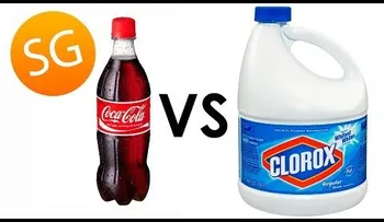 Esto es lo que pasa si mezcla Coca Cola con cloro? 