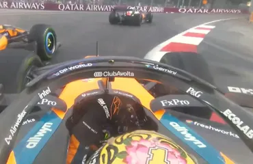 Norris y Piastri chocan en la última vuelta de la Sprint en Singapur y McLaren pierde puntos