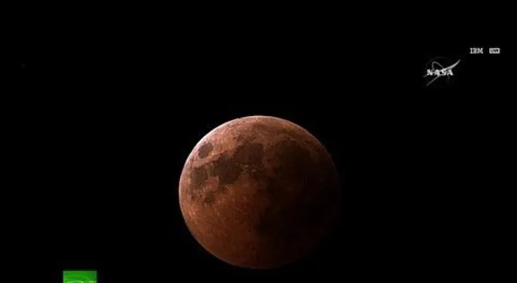 Video No 3 del eclipse lunar más largo del siglo XXI