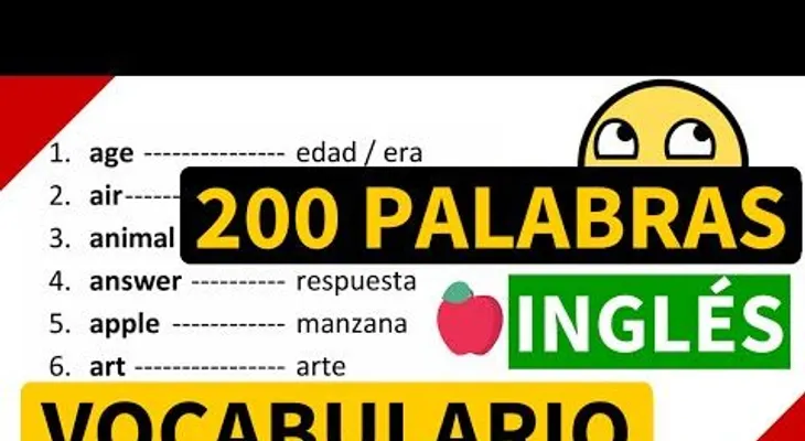 200 palabras importantes en inglés y su significado en español con pronunciación
