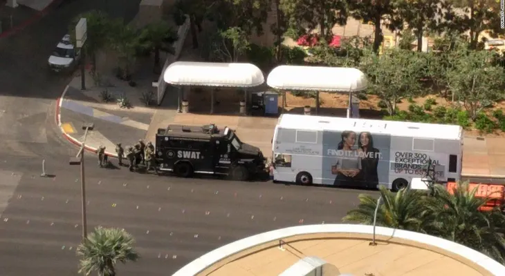Tiroteo en la zona más famosa de Las Vegas
